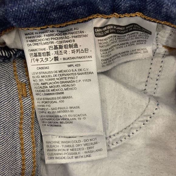 Womens Size 26 Levi’s Wedgie Skinny Jeans EUC - Picture 5 of 6